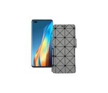 Купить - чехол для смартфона  Чехол-книга из экокожи для телефона Tecno Phantom X Серый ромб