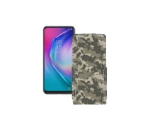 Купить - чехол для смартфона  Чехол-флип из экокожи для телефона Tecno Camon 15 Pro Хаки-зеленый