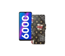 Купить - чехол для смартфона  Чехол-книга из экокожи для телефона Tecno Spark 6 Air Луи-Витон-коричневый