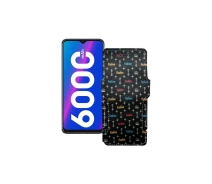 Купить - чехол для смартфона  Чехол-книга из экокожи для телефона Tecno Spark 6 Air Фешн черный
