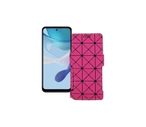 Купить - чехол для смартфона  Чехол-книга из экокожи для телефона Motorola Moto G (2023) Розовый ромб
