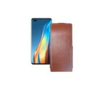 Купить - чехол для смартфона  Чехол-флип из экокожи для телефона Tecno Phantom X Коричневый