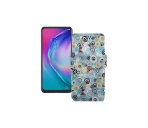 Купить - чехол для смартфона  Чехол-книга из экокожи для телефона Tecno Camon 15 Premier Круги-цветные