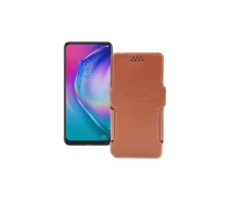 Купить - чехол для смартфона  Чехол-книга из экокожи для телефона Tecno Camon 15 Premier Коричневый