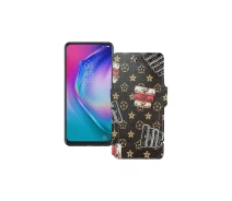 Купить - чехол для смартфона  Чехол-книга из экокожи для телефона Tecno Camon 15 Premier Луи-Витон-коричневый