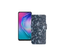 Купить - чехол для смартфона  Чехол-книга из экокожи для телефона Tecno Camon 15 Premier Хаки-синий