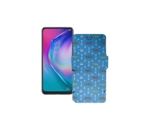 Купить - чехол для смартфона  Чехол-книга из экокожи для телефона Tecno Camon 15 Premier Фэшн голубой