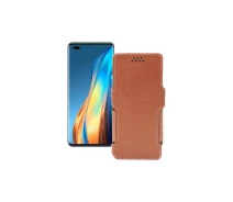 Купить - чехол для смартфона  Чехол-книга из экокожи для телефона Tecno Phantom X Коричневый