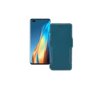Купить - чехол для смартфона  Чехол-книжка из экокожи для телефона Tecno Phantom X Тм. Бирюзовый