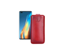 Купить - чехол для смартфона  Вытяжка из экокожи для телефона Tecno Phantom X Красный