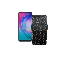 Купить - чехол для смартфона  Чехол-книга из экокожи для телефона Tecno Camon 15 Pro Фэшн черный