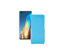 Купить - чехол для смартфона  Чехол-флип из экокожи для телефона Tecno Phantom X Голубой