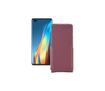 Купить - чехол для смартфона  Чехол-флип из экокожи для телефона Tecno Phantom X Бордовый