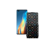 Купить - чехол для смартфона  Чехол-флип из экокожи для телефона Tecno Phantom X Фэшн черный