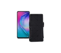Купить - чехол для смартфона  Чехол-книга из экокожи для телефона Tecno Camon 15 Pro Черный ромб