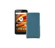 Купить - чехол для смартфона  Чехол-флип из экокожи для телефона Motorola Moto X Force (xt1580) Тм. Бирюзовый