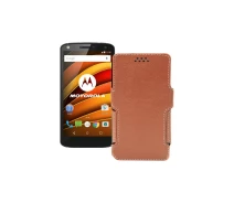 Купить - чехол для смартфона  Чехол-книга из экокожи для телефона Motorola Moto X Force (xt1580) Коричневый