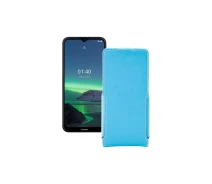 Купить - чехол для смартфона  Чехол-флип из экокожи для телефона Nokia 1.4 Голубой