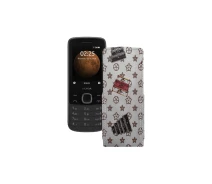 Купить - чехол для смартфона  Чехол-флип из экокожи для телефона Nokia 225 4G Луи-Витон-белый