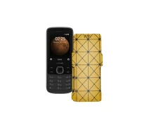 Купить - чехол для смартфона  Чехол-книга из экокожи для телефона Nokia 225 4G Золотой ромб