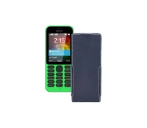 Купить - чехол для смартфона  Чехол-флип из экокожи для телефона Nokia 215 Черный глянец