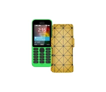 Купить - чехол для смартфона  Чехол-книга из экокожи для телефона Nokia 215 Золотой ромб