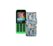 Купить - чехол для смартфона  Чехол-книга из экокожи для телефона Nokia 215 Цветные