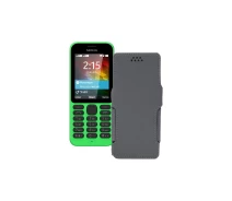 Купить - чехол для смартфона  Чехол-книга из экокожи для телефона Nokia 215 Серый