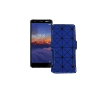 Купить - чехол для смартфона  Чехол-книга из экокожи для телефона Nokia 3.1a Синий ромб
