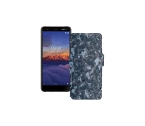 Купить - чехол для смартфона  Чехол-книга из экокожи для телефона Nokia 3.1a Хаки-синий