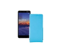 Купить - чехол для смартфона  Чехол-флип из экокожи для телефона Nokia 3.1a Голубой