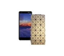 Купить - чехол для смартфона  Чехол-флип из экокожи для телефона Nokia 3.1a Золотой ромб