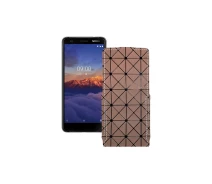 Купить - чехол для смартфона  Чехол-флип из экокожи для телефона Nokia 3.1a Коричневый ромб