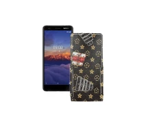 Купить - чехол для смартфона  Чехол-флип из экокожи для телефона Nokia 3.1a Луи-Витон-коричневый