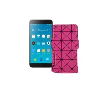 Купить - чехол для смартфона  Чехол-книга из экокожи для телефона Meizu M1 Note Розовый ромб
