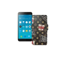 Купить - чехол для смартфона  Чехол-книга из экокожи для телефона Meizu M1 Note Луи-Витон-коричневый