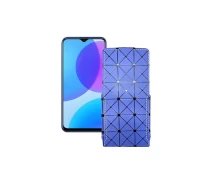 Купить - чехол для смартфона  Чехол-флип из экокожи для телефона Vivo U3 Синий ромб