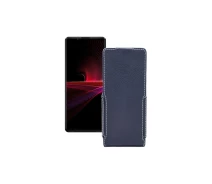 Купить - чехол для смартфона  Чехол-флип из экокожи для телефона Sony Xperia 1 III Черный глянец