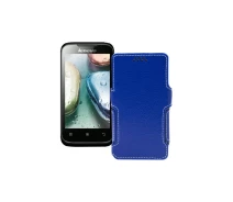 Купить - чехол для смартфона  Чехол-книга из экокожи для телефона Lenovo A369i Синий