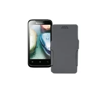 Купить - чехол для смартфона  Чехол-книга из экокожи для телефона Lenovo A369i Серый