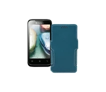 Купить - чехол для смартфона  Чехол-книга из экокожи для телефона Lenovo A369i Тм. Бирюзовый