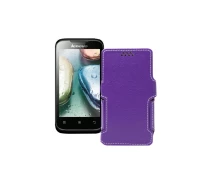 Купить - чехол для смартфона  Чехол-книга из экокожи для телефона Lenovo A369i Фиолетовый