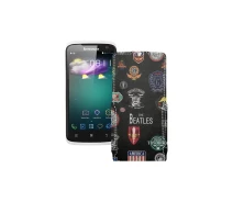 Купить - чехол для смартфона  Чехол-флип из экокожи для телефона Lenovo S820 Битлз