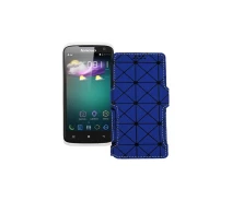 Купить - чехол для смартфона  Чехол-книга из экокожи для телефона Lenovo S820 Синий ромб
