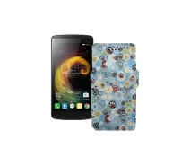 Купить - чехол для смартфона  Чехол-книга из экокожи для телефона Lenovo X3 lite Pro (A7010a48) Круги-цветные