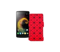 Купить - чехол для смартфона  Чехол-книга из экокожи для телефона Lenovo X3 lite Pro (A7010a48) Красный ромб