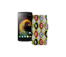 Купить - чехол для смартфона  Чехол-книга из экокожи для телефона Lenovo X3 lite Pro (A7010a48) Камни-цветные