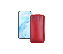 Купить - чехол для смартфона  Вытяжка из экокожи для телефона Vivo X30 Красный