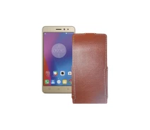 Купить - чехол для смартфона  Чехол-флип из экокожи для телефона Lenovo Vibe K6 Power (K33a42) Коричневый