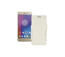 Купить - чехол для смартфона  Чехол-книга из экокожи для телефона Lenovo Vibe K6 Power (K33a42) Белый
